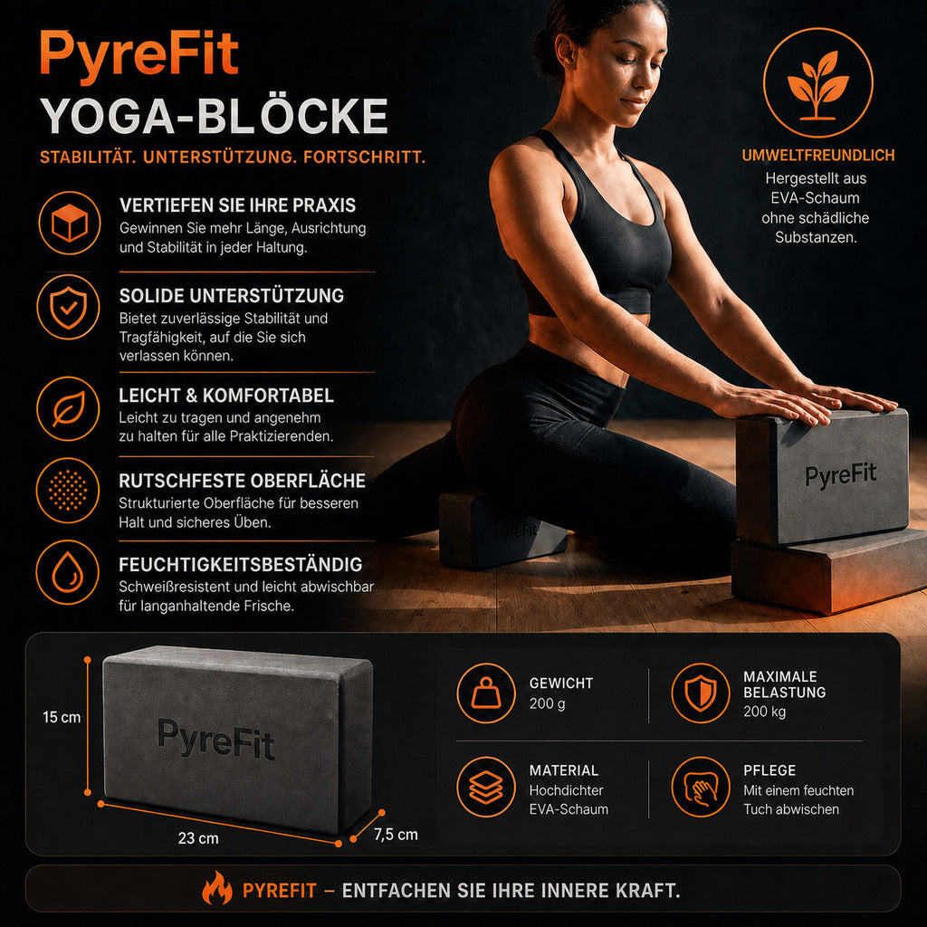 Blocs de yoga en mousse EVA, ensemble de 2 – appui et alignement pour le yoga et le Pilates – image du produit 3