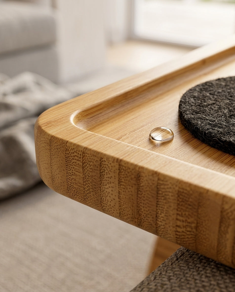 Plateau d'accoudoir pour sofa avec support de cellulaire pivotant – le confort mains libres au salon – image du produit 4