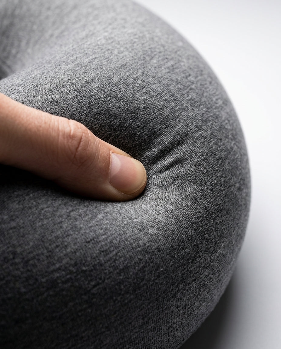 Memory Foam Travel Neck Pillow – Foldable with Clip for Flights and Trains – product image 4