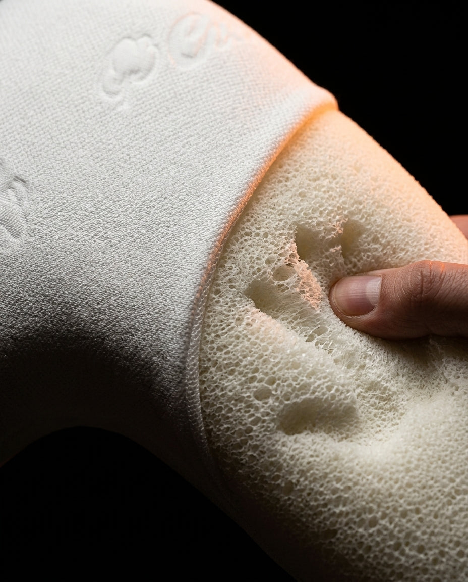 Oreiller en mousse à mémoire de forme pour dormeurs sur le côté – forme en V pour la tête, la nuque et les jambes – image du produit 5
