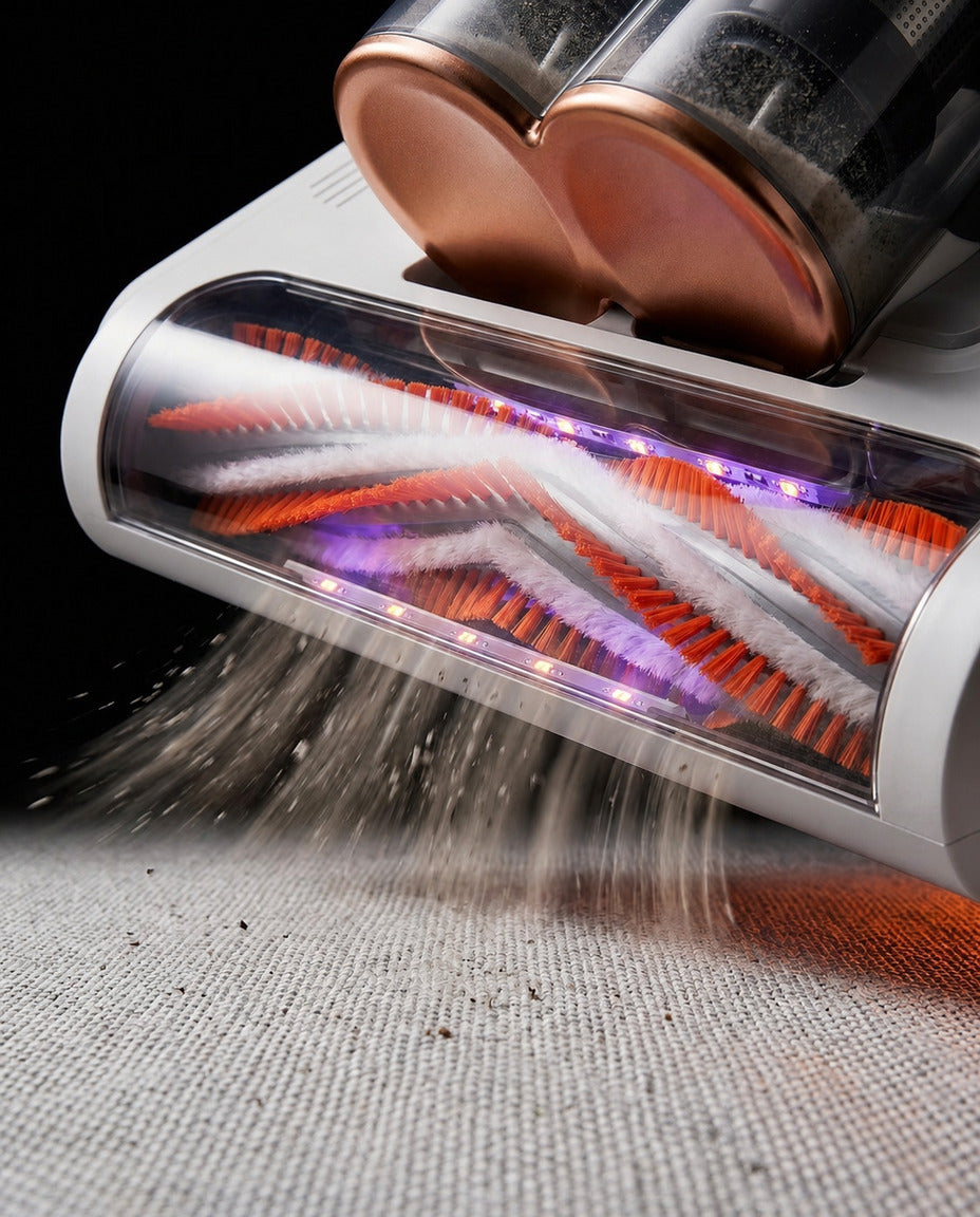 Mite vacuum for mattresses, sofas and upholstery – strong suction against dust in fabrics – product image 4