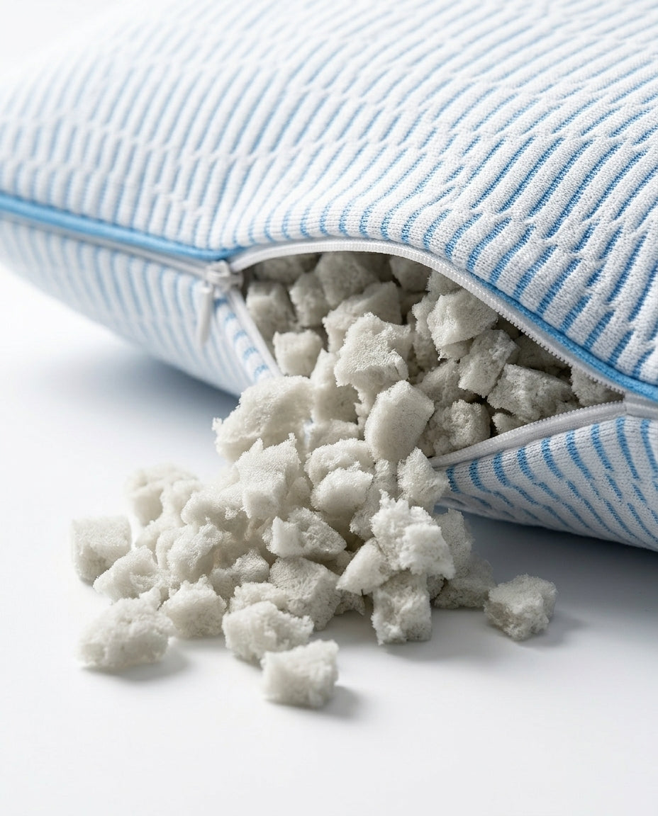 Memory foam pillow with adjustable fill – custom height for restful sleep – product image 4