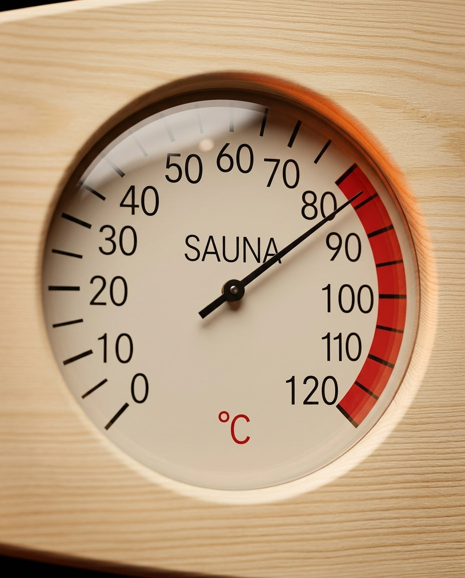 Wooden Sauna Thermometer and Hygrometer – Heat and Humidity at a Glance – product image 5