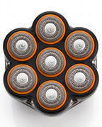 Head shaver with 7 pivoting heads – a fast wet and dry shave – product image 5