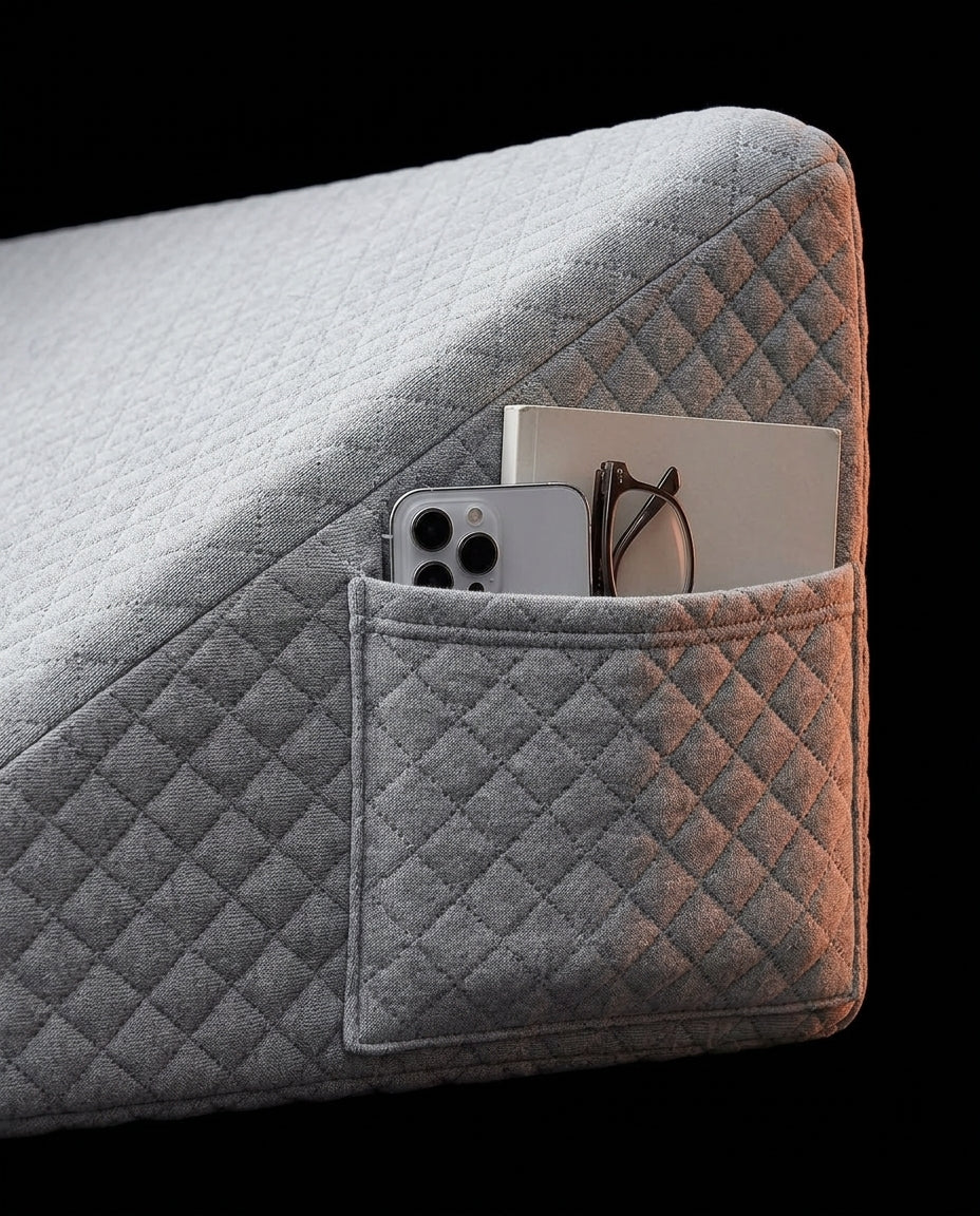 Memory Foam Bed Wedge Pillow – Gentle Incline for Reading and Relaxing – product image 5