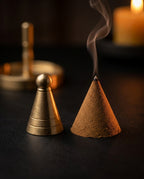 Ensemble d'outils à encens en laiton – accessoires rituels pour encens en poudre et en cônes – image du produit 6