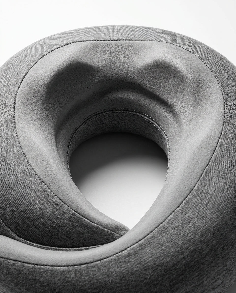 Memory Foam Travel Neck Pillow – Foldable with Clip for Flights and Trains – product image 6