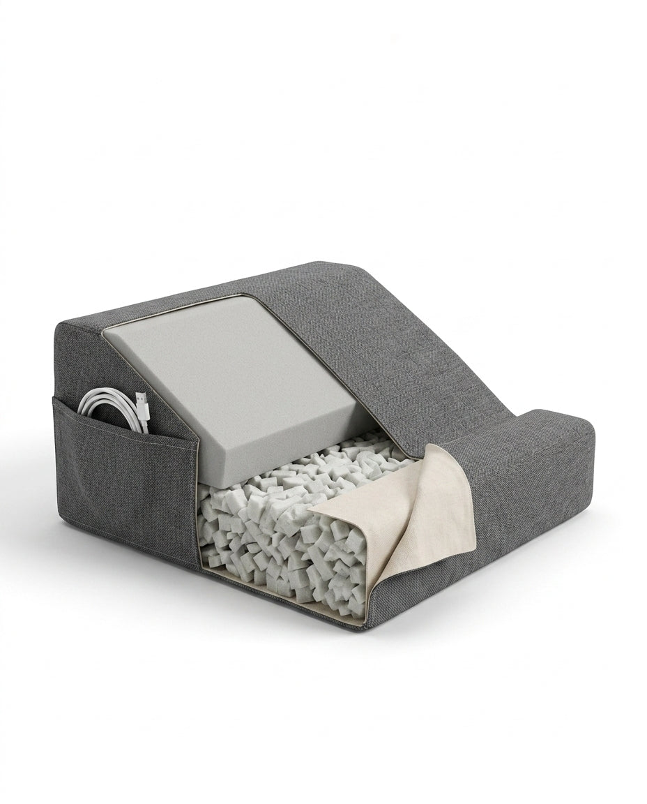 Tablet pillow with holder – hands-free reading and a comfy spot for your laptop – product image 6