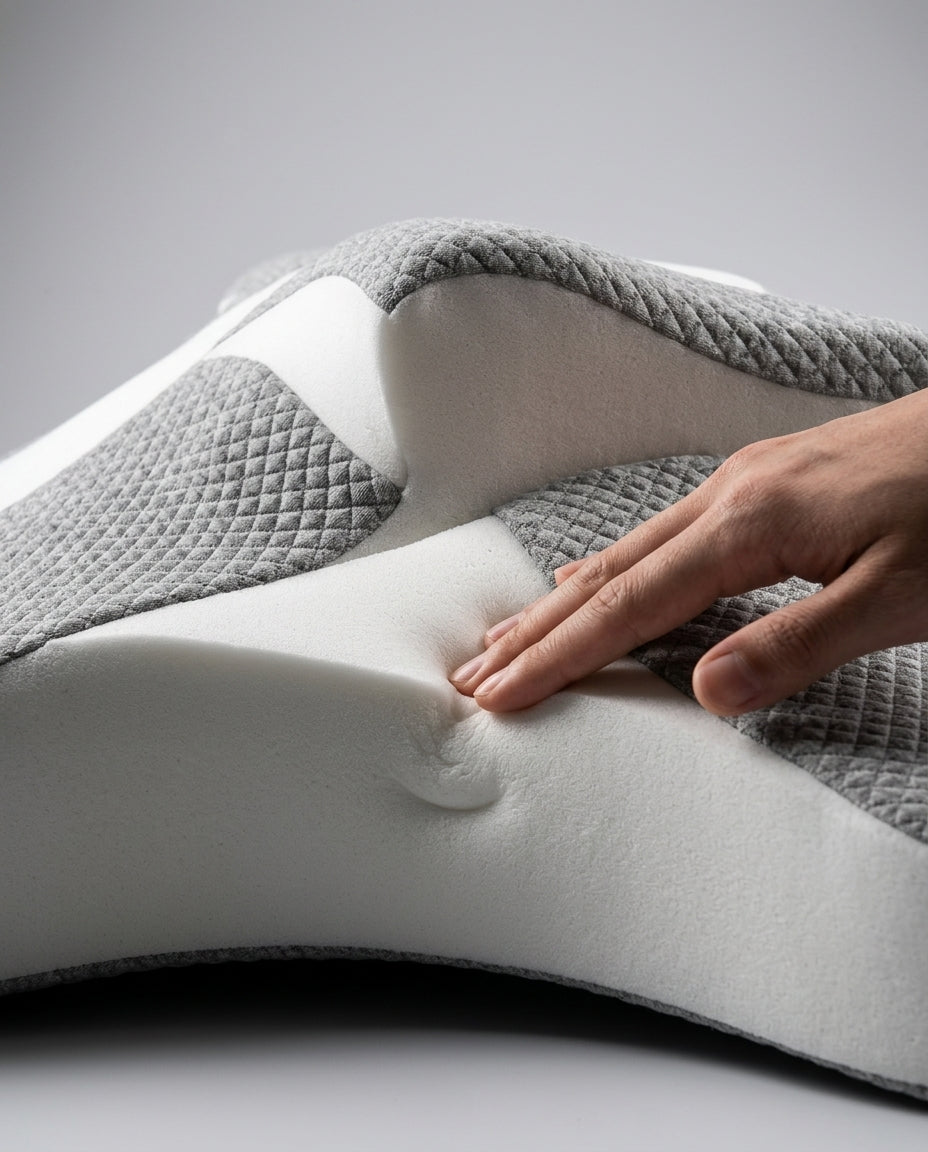Coussin triangulaire réglable en mousse à mémoire de forme – soutien dorsal pour lire et surélever les jambes – image du produit 6