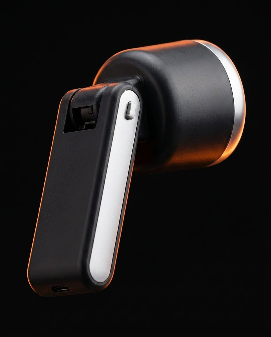 Ventilateur portatif turbo avec affichage numérique – pliable et rechargeable par USB-C – image du produit 7