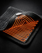 Vue en coupe de la surface chauffante du coussin chauffant électrique
