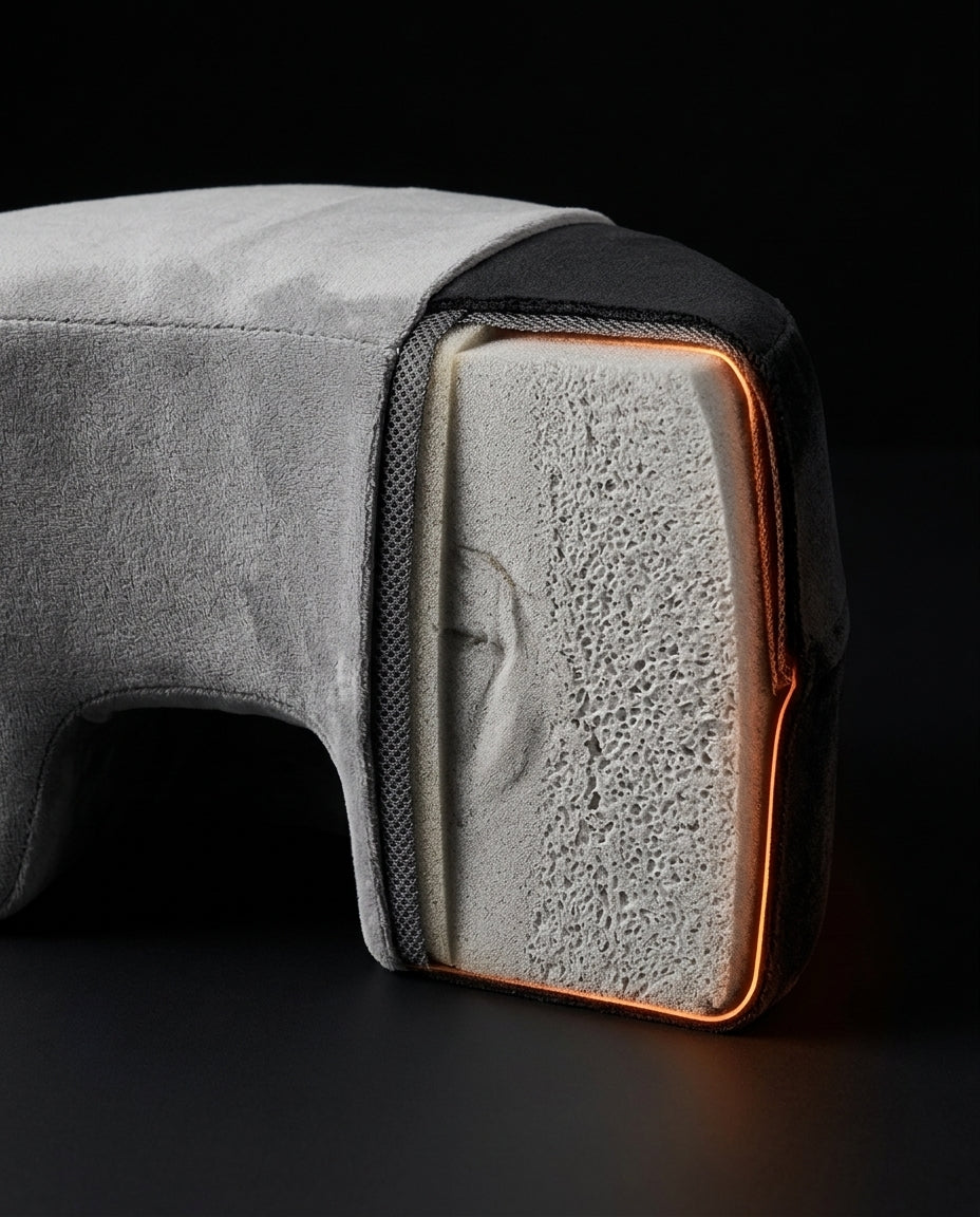 Oreiller pour dormeur sur le ventre avec appui pour la poitrine – soutien ergonomique pour la position ventrale – image du produit 5