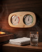 Wooden Sauna Thermometer and Hygrometer – Heat and Humidity at a Glance – product image 8
