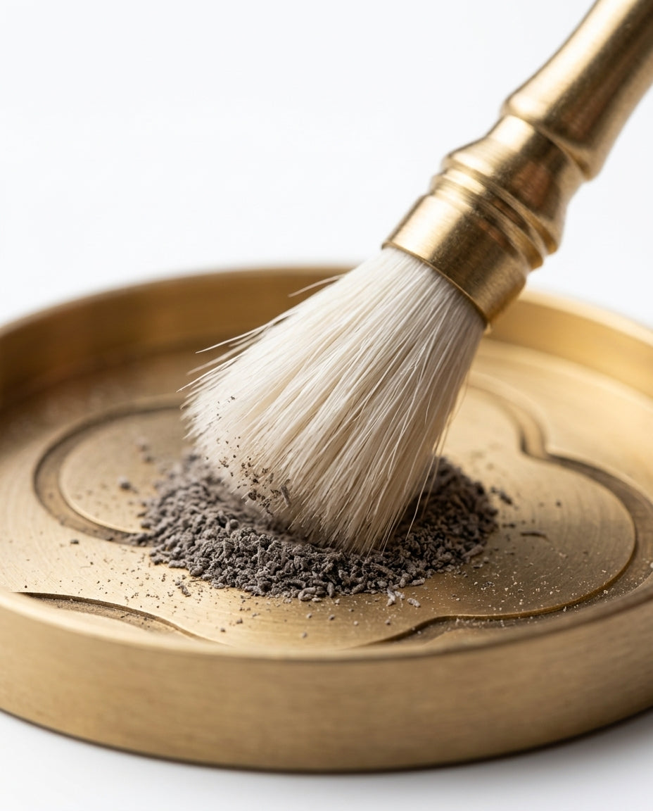 Ensemble d'outils à encens en laiton – accessoires rituels pour encens en poudre et en cônes – image du produit 7