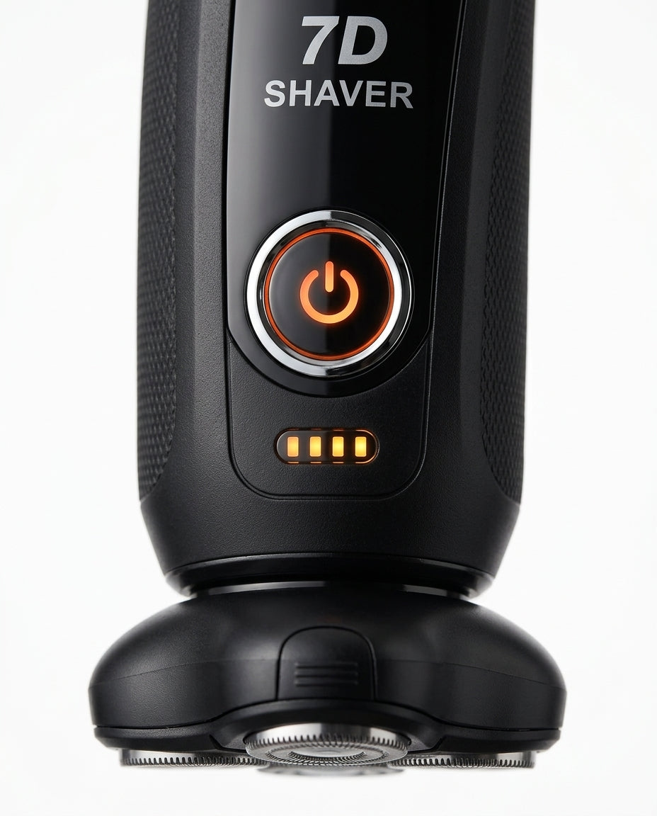 Head shaver with 7 pivoting heads – a fast wet and dry shave – product image 7