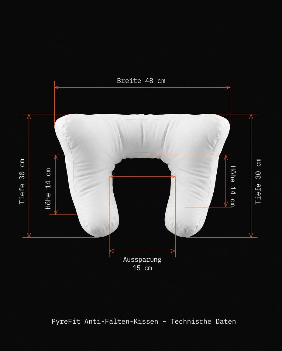 Side sleeper pillow with head cradle – beauty pillow designed against sleep creases – product image 7