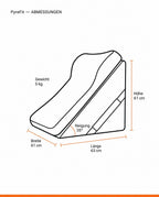 Coussin triangulaire réglable – soutien droit pour lire, se détendre et s'incliner au lit – image du produit 7
