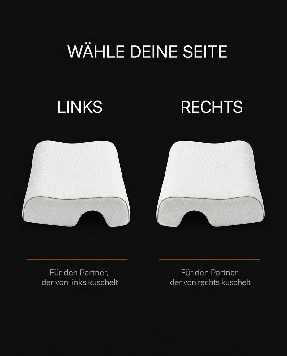 Oreiller pour couple avec passage pour le bras – se coller sans avoir le bras engourdi – image du produit 7
