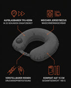 Oreiller cervical pour l'avion et l'auto – gonflable et compact pour des voyages reposants – image du produit 6