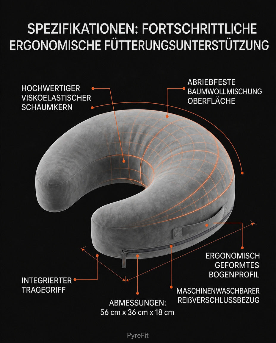 Ergonomically shaped nursing pillow – takes the strain off arms and shoulders while feeding – product image 5