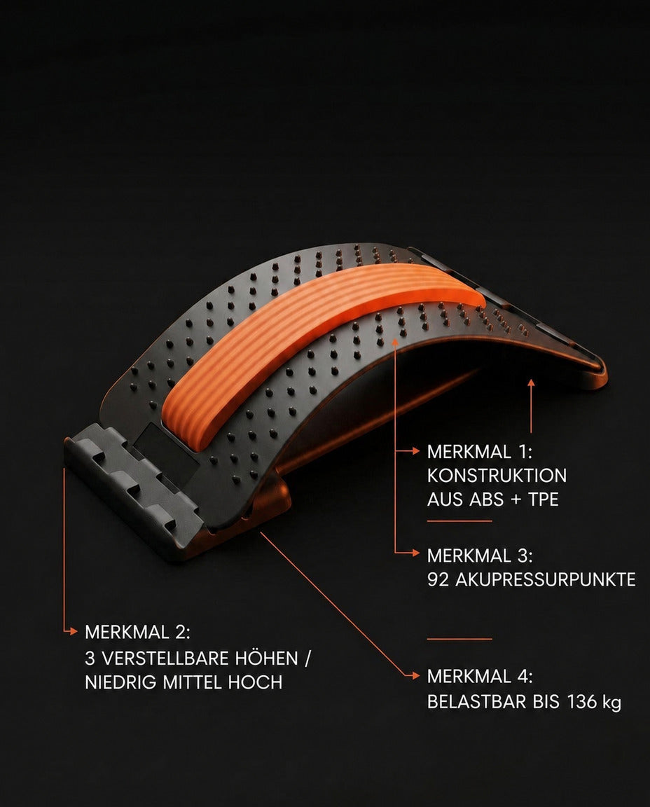 Étireur dorsal à surface bombée – étirement en douceur du bas du dos – image du produit 7