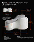 Memory foam knee pillow for side sleepers – keeps hips and spine aligned – product image 7