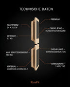 Planche d'équilibre en bois – renforcez vos chevilles et travaillez votre équilibre pour le sport et le quotidien – image du produit 7