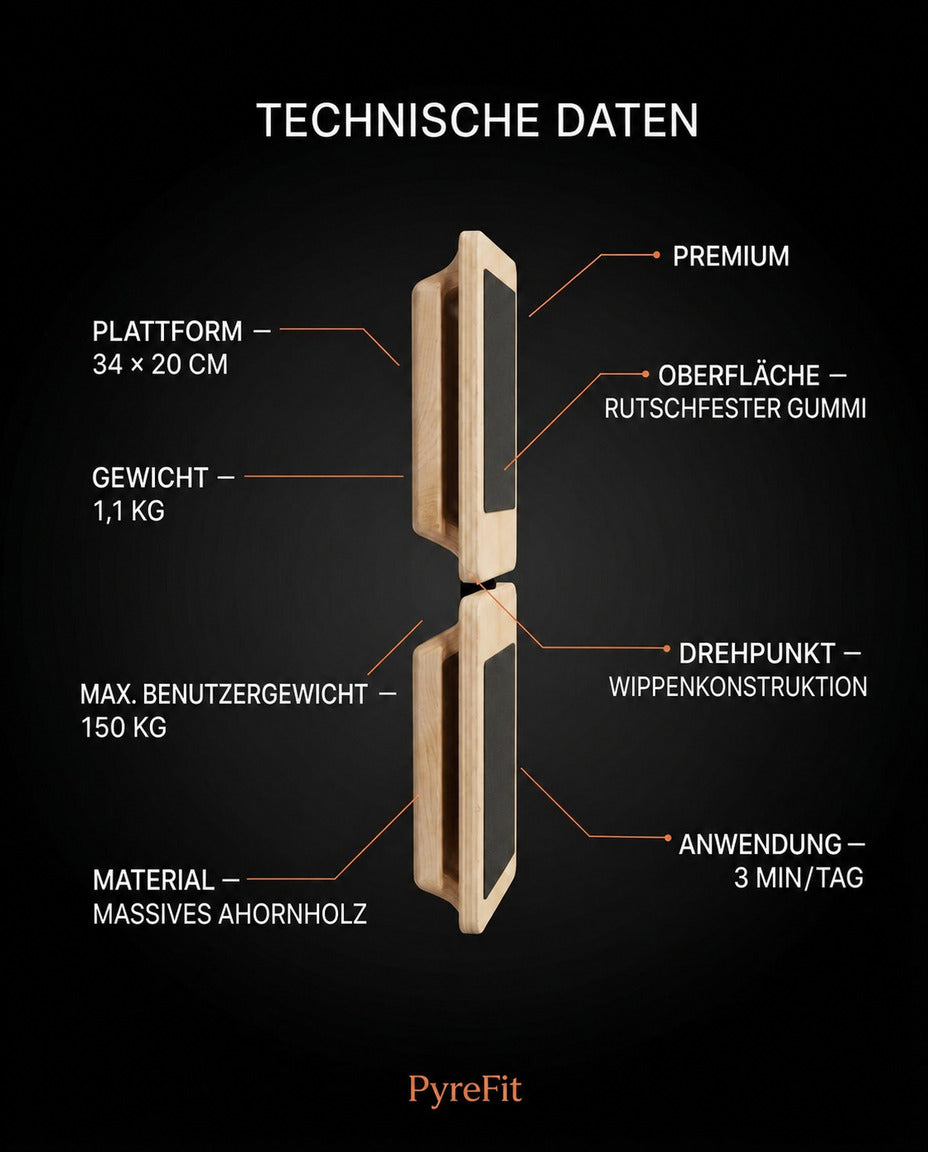 Planche d'équilibre en bois – renforcez vos chevilles et travaillez votre équilibre pour le sport et le quotidien – image du produit 7