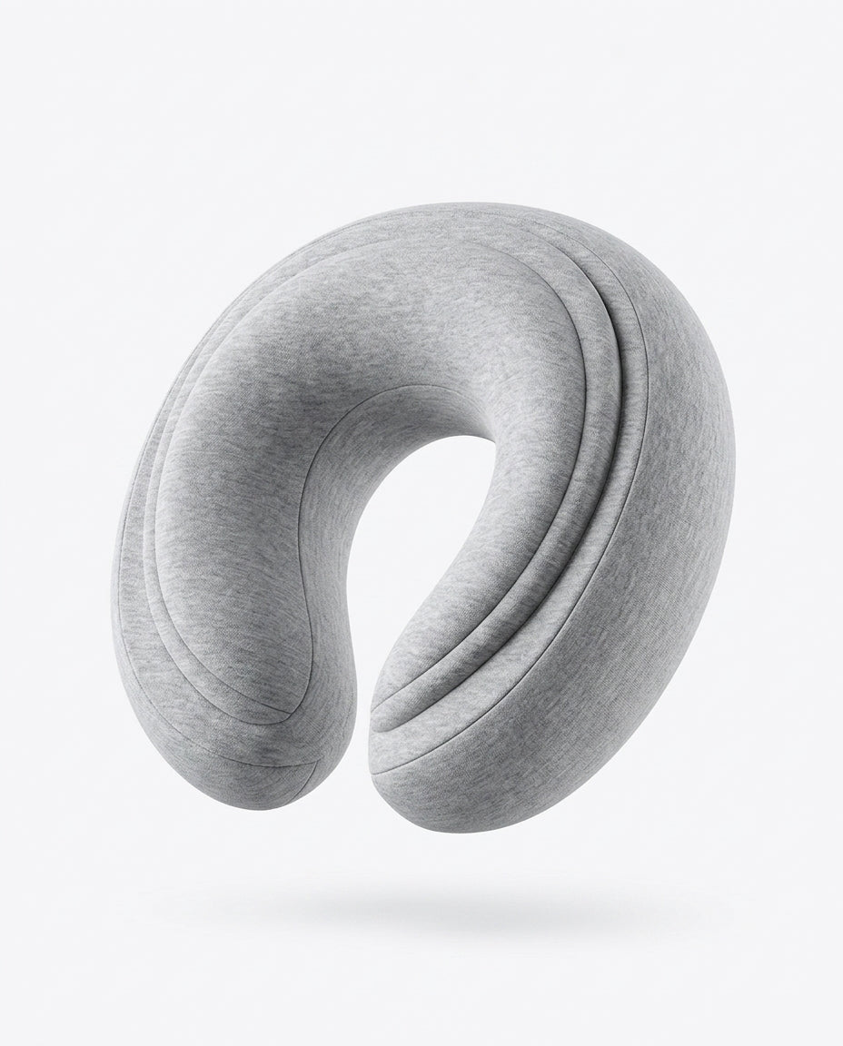 Memory Foam Travel Neck Pillow – Foldable with Clip for Flights and Trains – product image 7