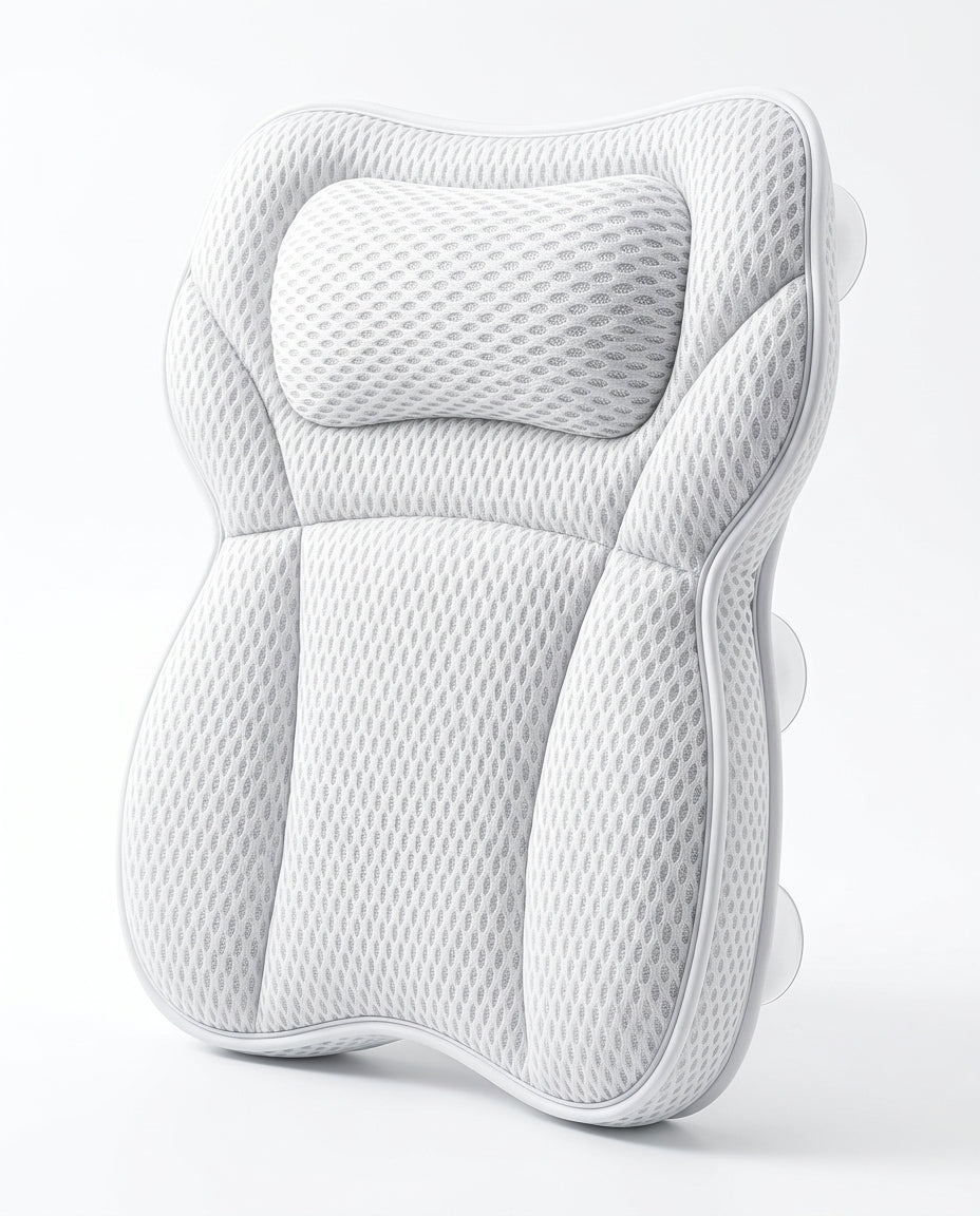 Coussin de bain pour le dos et la nuque – appui avec ventouse puissante et filet à séchage rapide – image du produit 6