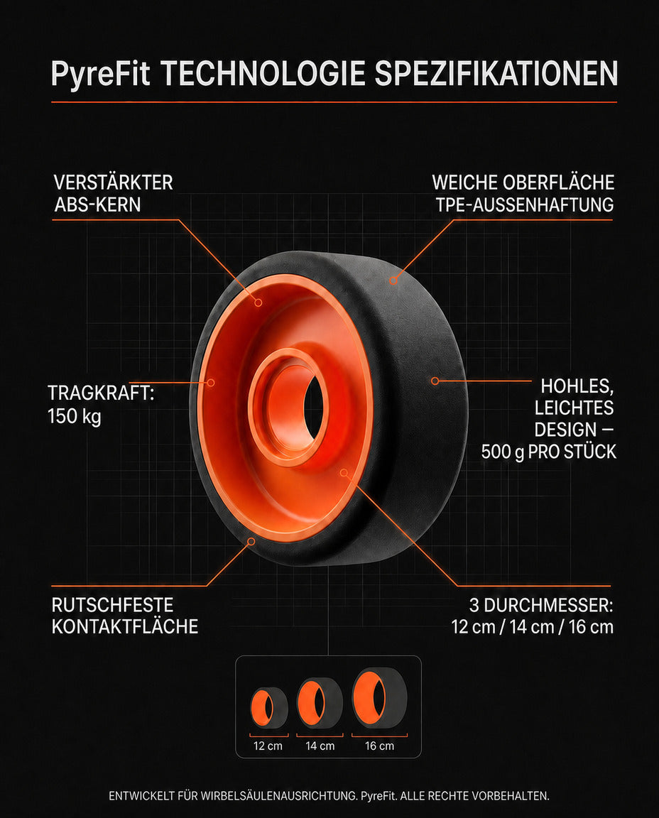 Ensemble de rouleaux de massage pour le dos – 3 tailles pour la mobilité et la récupération – image du produit 8