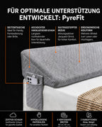 Coussin triangulaire en mousse à mémoire de forme pour le lit – inclinaison douce pour lire et se détendre – image du produit 8