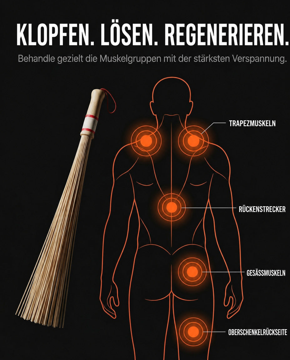 Wooden muscle massage roller – manual deep massage for back and legs – product image 8