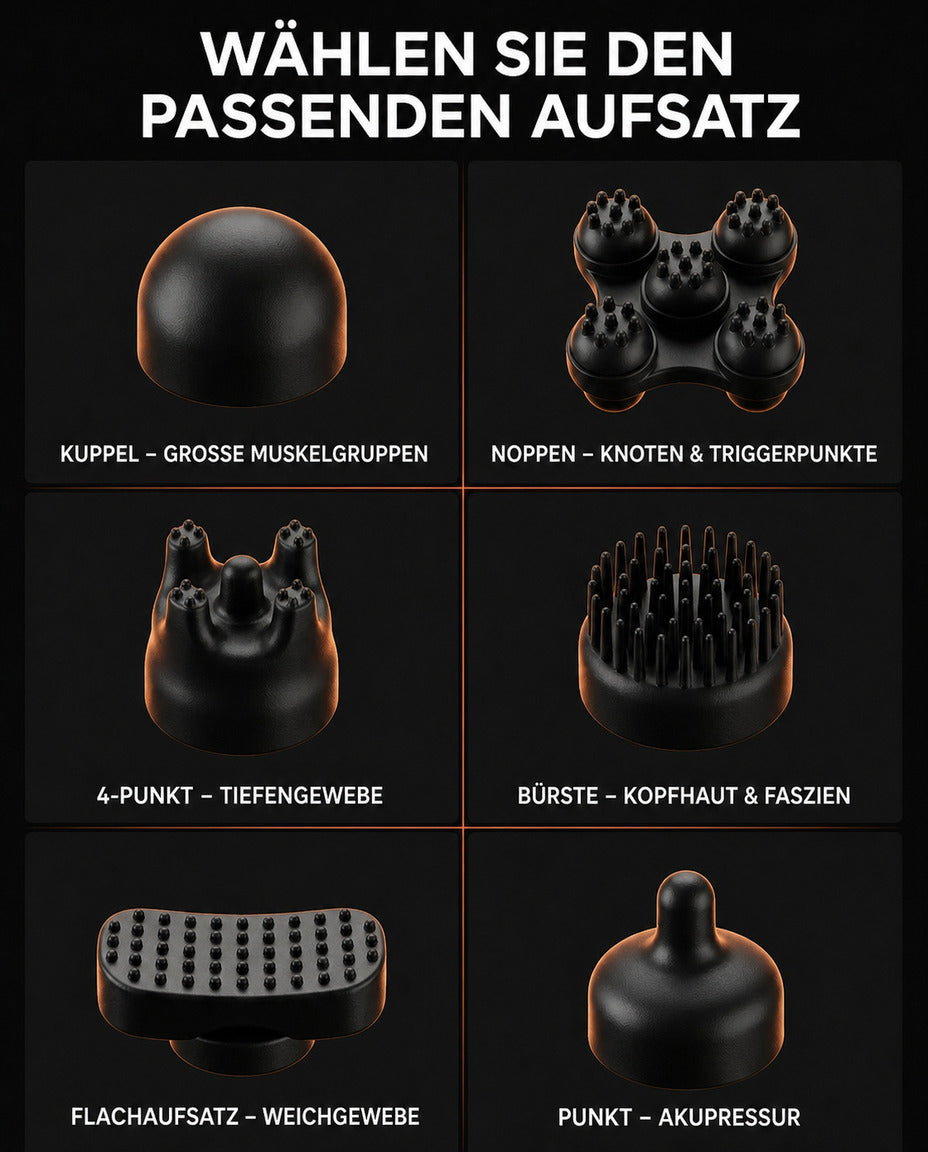 Pistolet de massage à embouts interchangeables – massage en profondeur pour les muscles et la récupération – image du produit 8