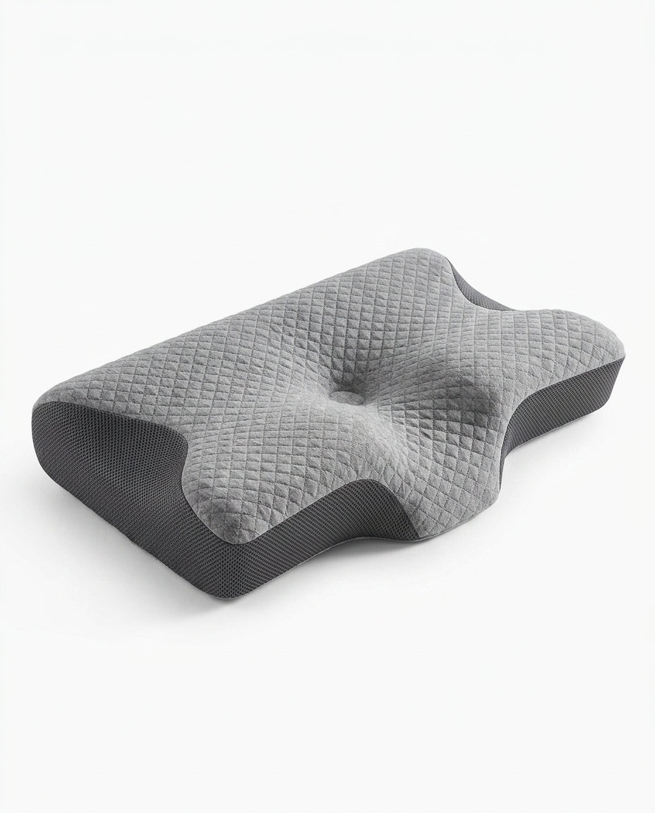 Oreiller en mousse à mémoire de forme à deux hauteurs – soutien ergonomique de la nuque pour un sommeil réparateur – image du produit 6