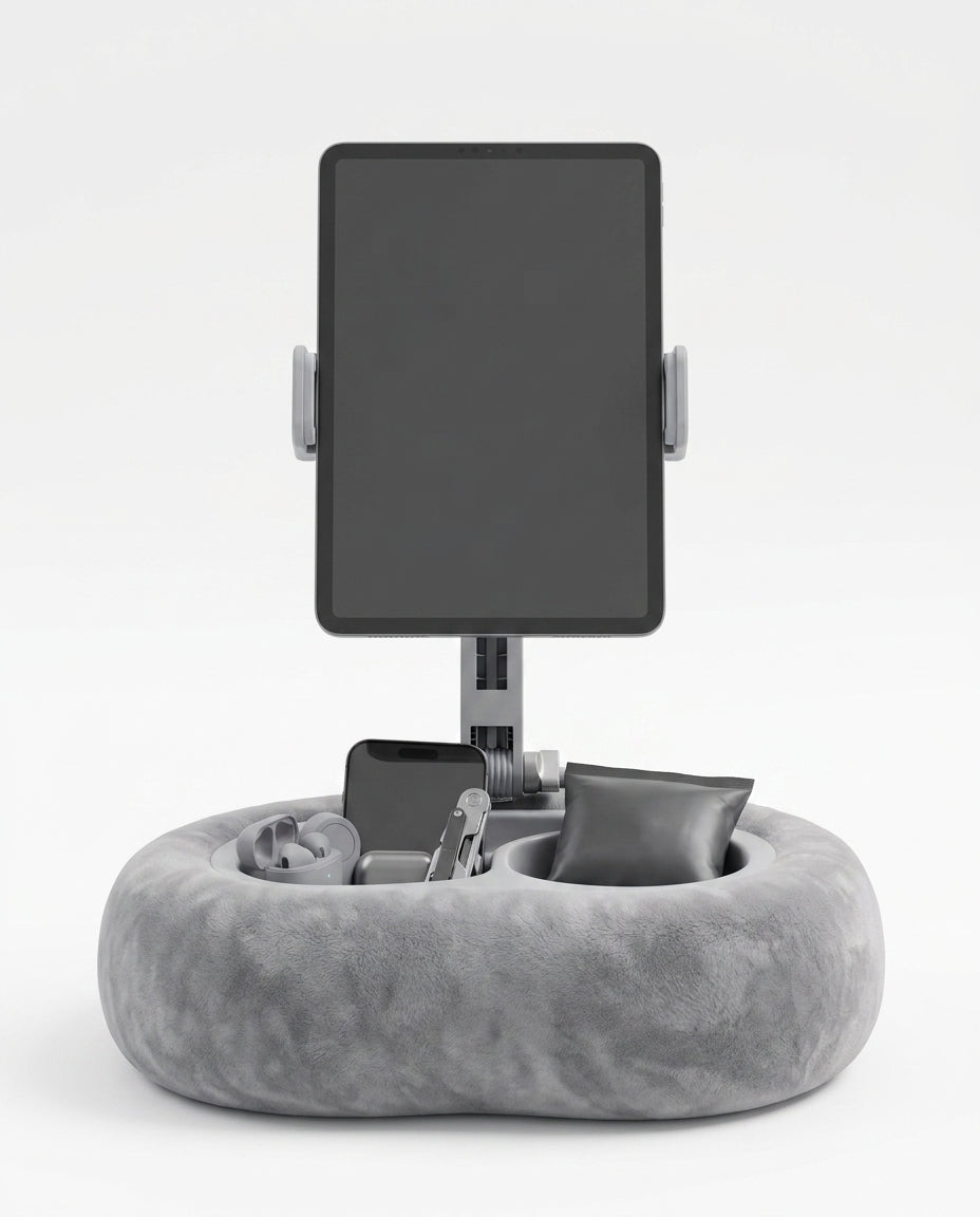 Soft pillow tablet stand – hands-free reading and streaming in bed and on the sofa – product image 9