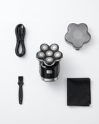 Head shaver with 7 pivoting heads – a fast wet and dry shave – product image 9