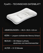 Baby pillow with ergonomic head hollow – gentle support for naps and on the go – product image 9