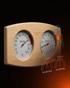 Wooden Sauna Thermometer and Hygrometer – Heat and Humidity at a Glance – product image 10