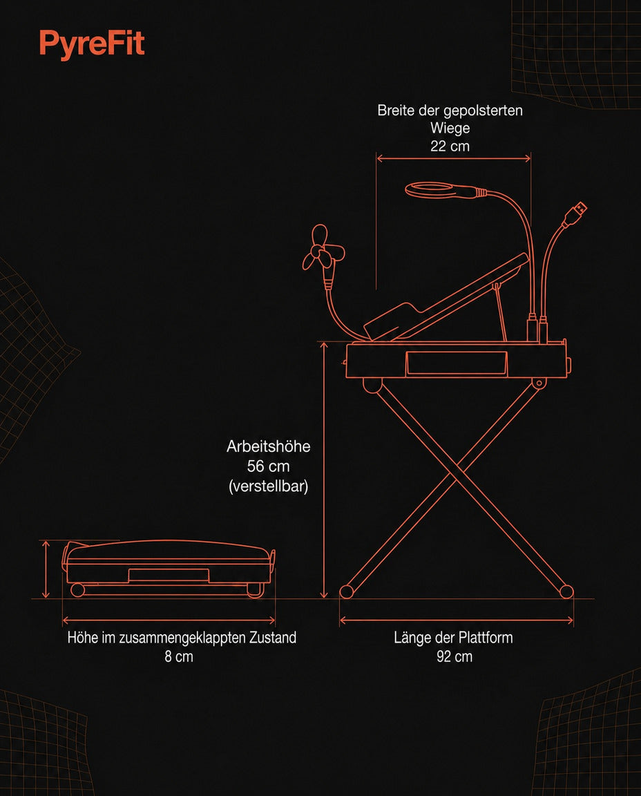 Station de soin des pieds avec lumière et miroir – appui surélevé pour la pédicure à la maison – image du produit 9