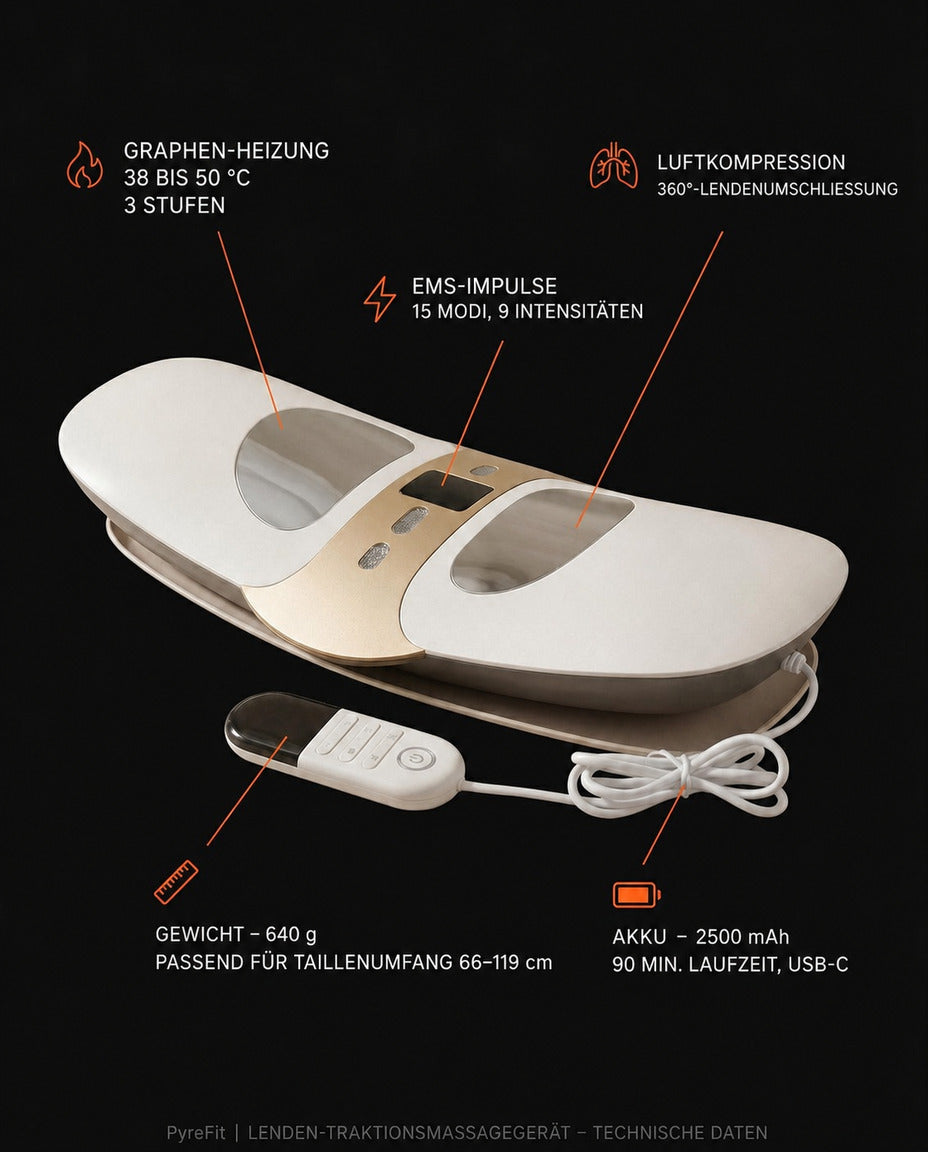 Ceinture de massage pour le dos – chaleur et vibration pour le bas du dos – image du produit 9