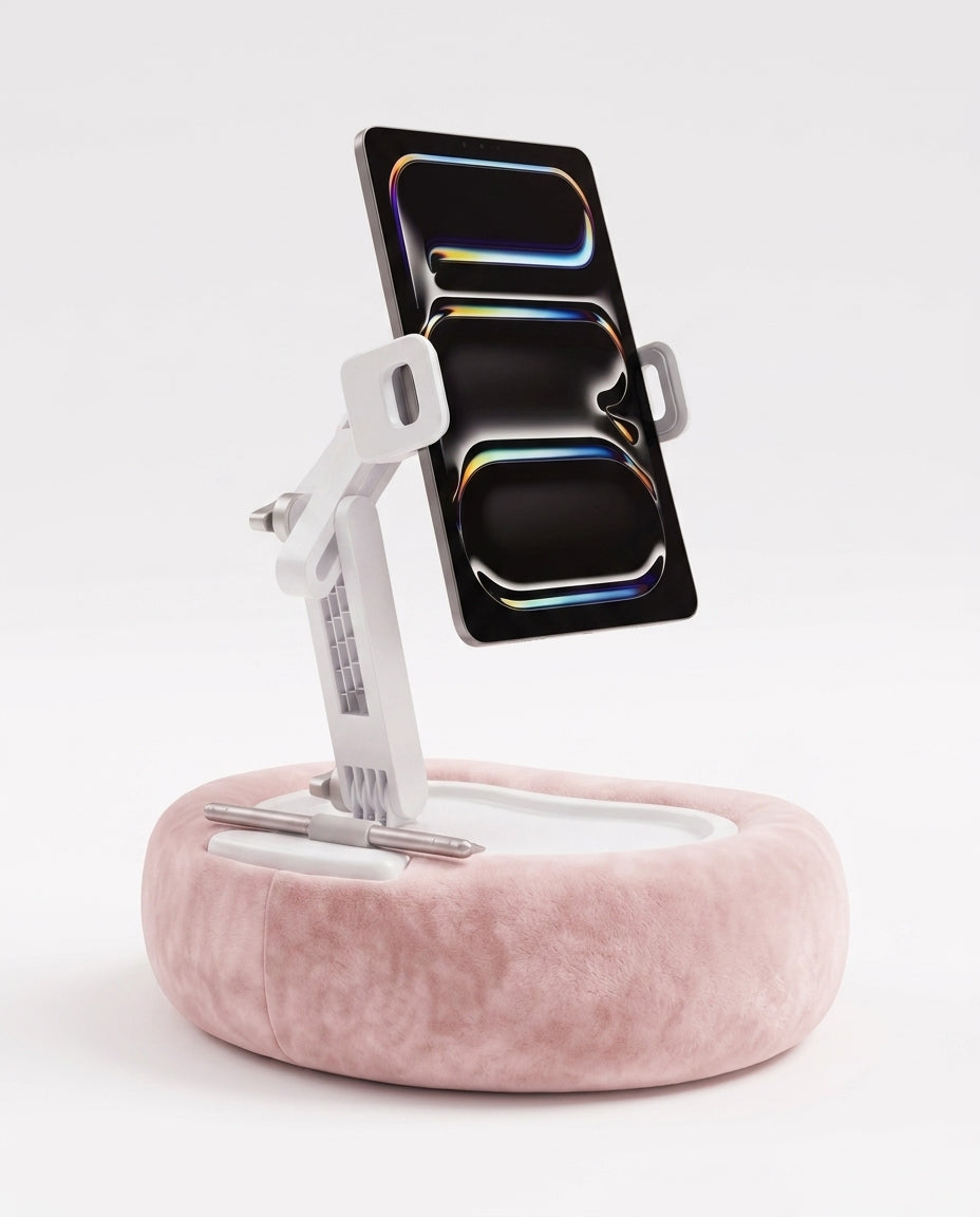 Soft pillow tablet stand – hands-free reading and streaming in bed and on the sofa – product image 10