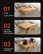 Sofa Armrest Tray with Rotating Phone Holder – Hands-Free Comfort on the Couch – product image 10