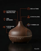 Diffuseur d'arômes à lumière colorée – diffusion ultrasonique au fini bois pour une pièce plus apaisante – image du produit 10