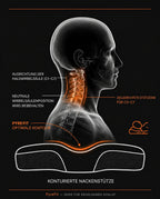 Oreiller en mousse à mémoire de forme à deux hauteurs – soutien ergonomique de la nuque pour un sommeil réparateur – image du produit 7