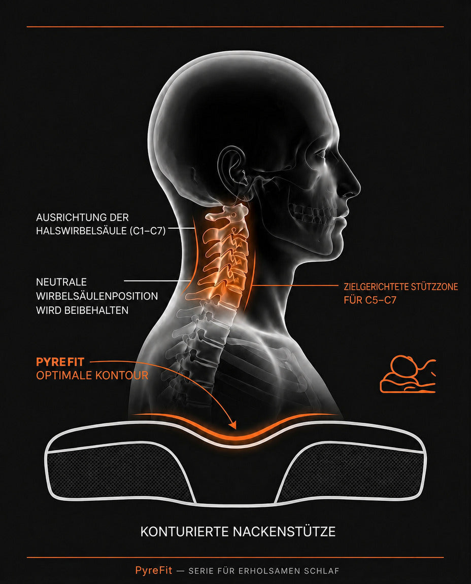 Oreiller en mousse à mémoire de forme à deux hauteurs – soutien ergonomique de la nuque pour un sommeil réparateur – image du produit 7