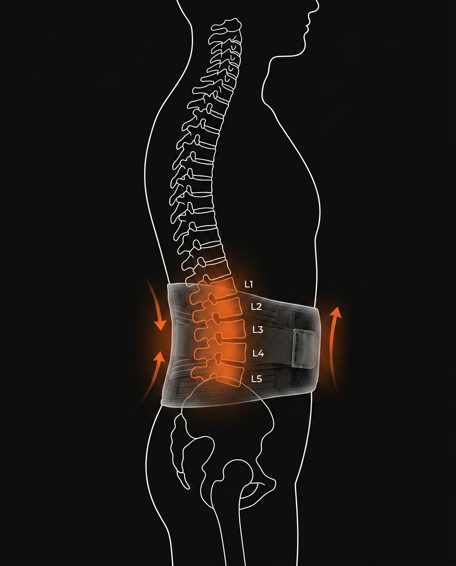 Ceinture dorsale à molette – soutien réglable du dos et de la taille au quotidien – image du produit 11