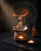 Lampe à parfum en céramique pour lampion – douce lueur de chandelle pour des soirées relaxantes – image du produit 11
