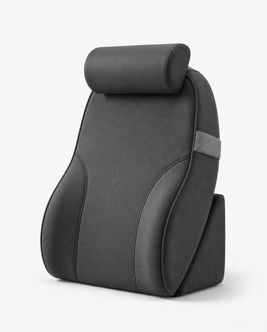 Bed backrest – structured support with side bolsters and neck roll – product image 12