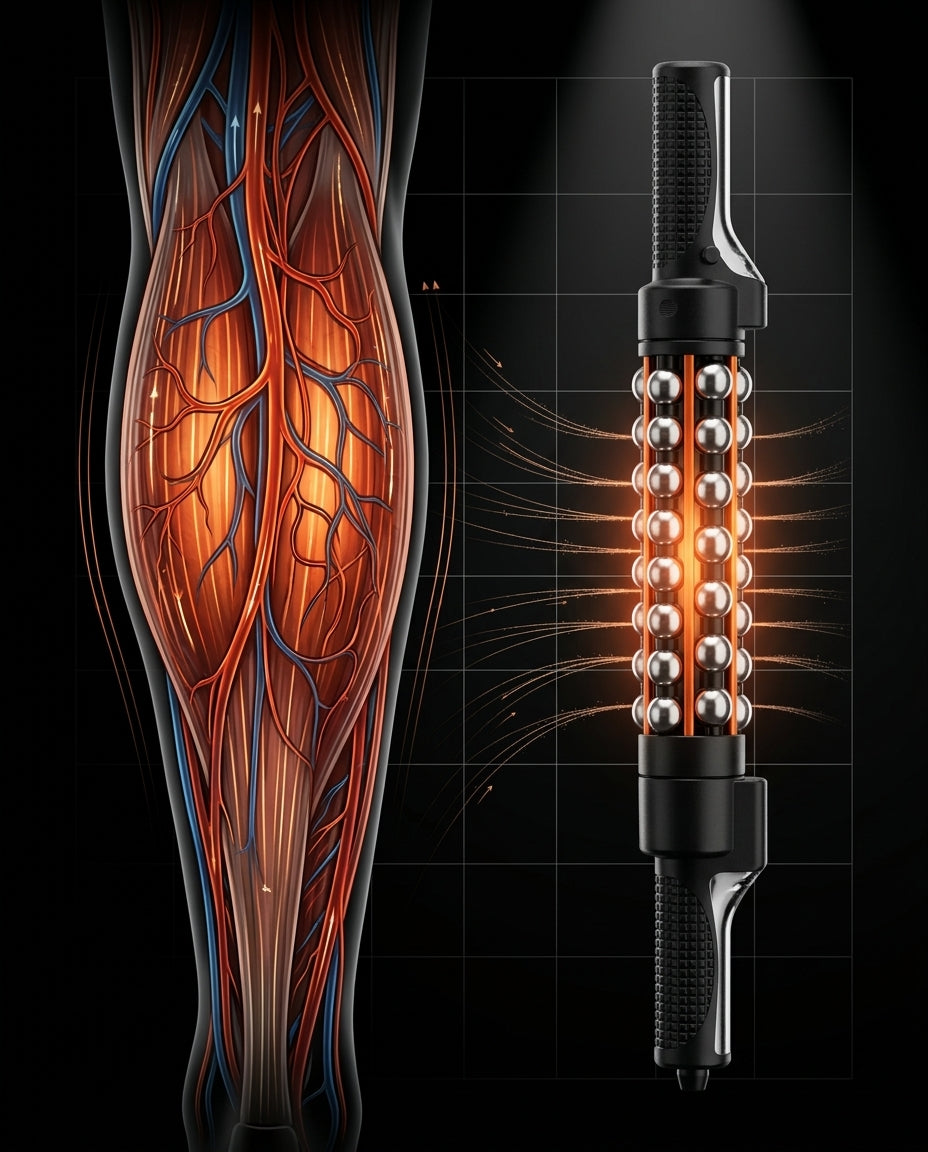 Rouleau de massage à bille rotative – massage en profondeur sans électricité pour le dos et les jambes – image du produit 12
